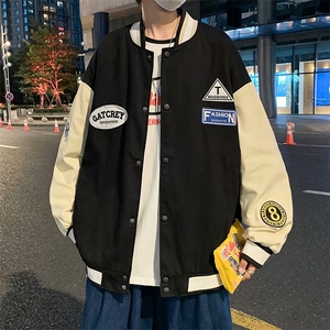 夹克棒球服男秋季韩版ins宽松百搭上衣港风炸街学生外套WD433-P45图片