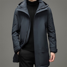 新款2023冬季羽绒服男装保暖灰鸭绒外套中年爸爸装YYYR3057-P295，男装羽绒服，电商B212（原钱塘6029）