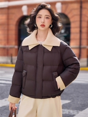 现货2025年冬季新款加厚短款韩版休闲棉衣石墨烯保暖棉衣，女装棉衣/棉服，悦祺