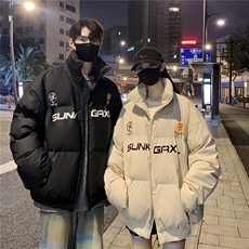情侣装冬装大领子pu软皮棉服棉衣休闲加厚外套男女G1109P128，男装棉衣，电商A339