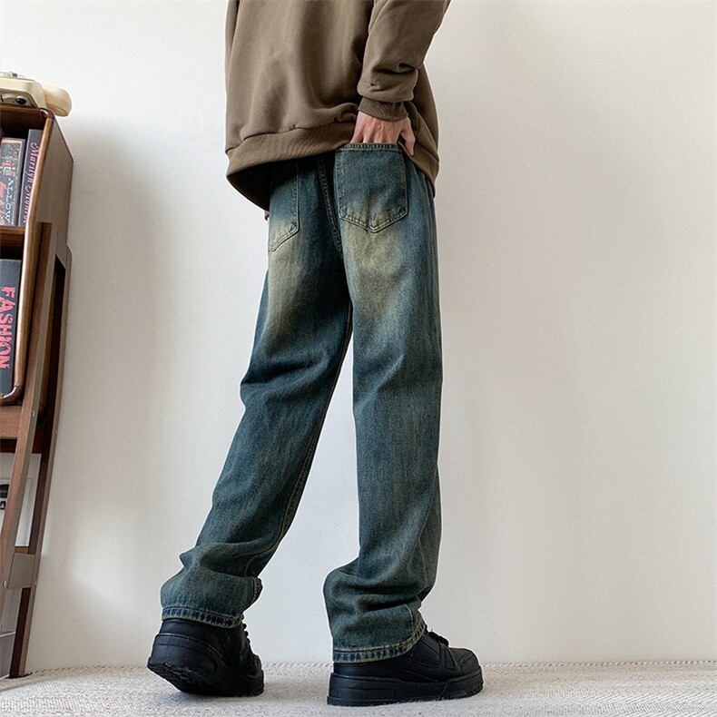现货主推款加大码纯色直筒牛仔裤男XZ-310A-2BK305P50控78,男装牛仔裤,星座310A-2