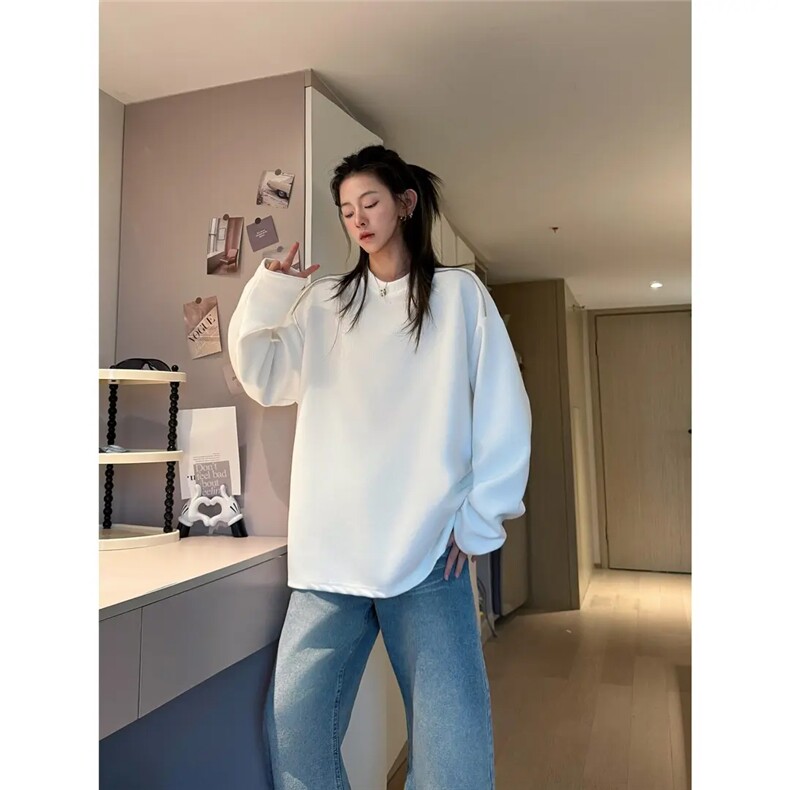 流行日系时尚ins文艺慵懒气质长袖卫衣新款百搭原宿潮流简约，男装卫衣，星座506A