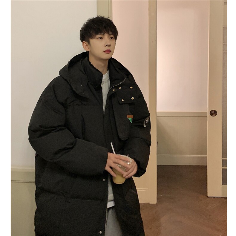 冬季新品中长款连帽棉衣男韩版潮流学生棉服棉袄812-MY668-P148,男装棉衣,星座812