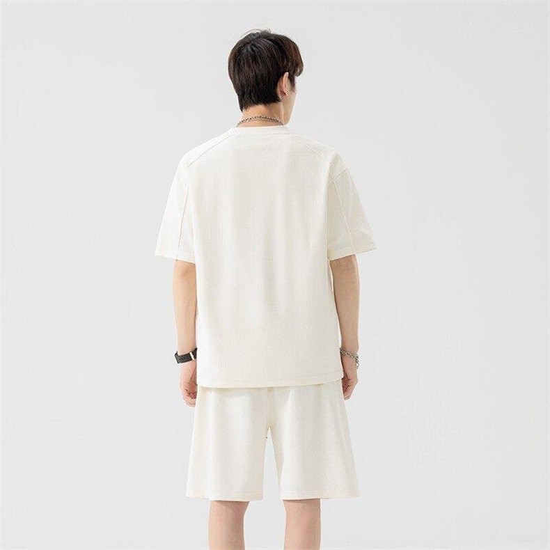 TZ25309-特P55夏季休闲T恤短裤男两件套,男装牛仔裤,电商D310B