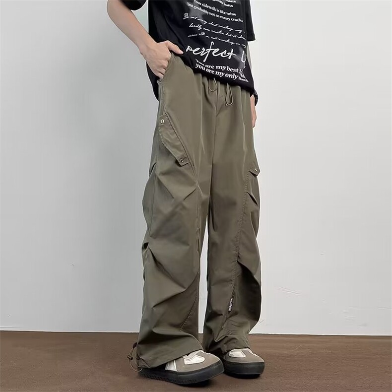 春夏季新款美式潮牌冲锋裤男款宽松休闲运动裤,男装休闲裤,星座410-7