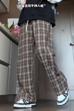 视频图-美式复古裤子男宽松直筒慵懒垂感休闲长裤8068-P38，男装休闲裤，电商B380（原B361）