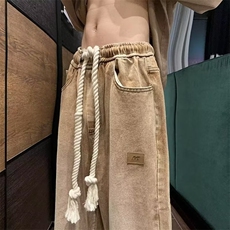 时尚秋季新款长裤牛仔裤ins男青春流行水洗日系潮潮流慵懒文艺，男装牛仔裤，星座506A