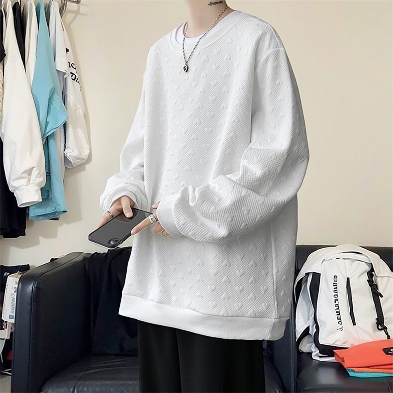 卫衣男秋季新款港风宽松提花套头上衣WY830-特P29，男装卫衣，星座214-3