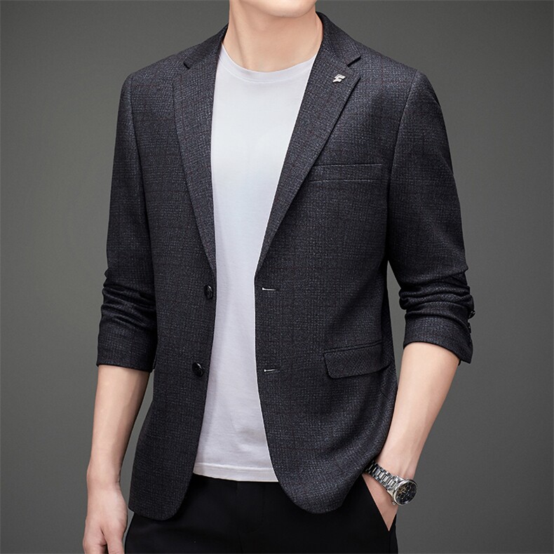 DJ3076钱塘2020-3中年男士商务休闲简约时尚百搭西服外套P152,男装西服,钱塘207-3