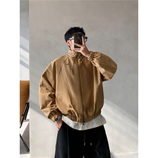 有货。日系工装夹克男春秋百搭教练外套W6954-P65，男装夹克，星座412-3