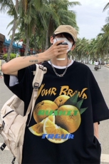 落肩袖重磅短袖t恤夏创意水果印花港风半袖上衣XZ514-2-1295-P28，男装T恤，星座514-2(原B239)