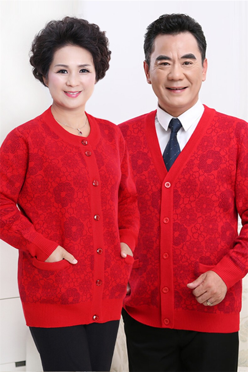 2026年秋季加厚时尚百搭通勤简约休闲洋钱情侣装开衫外套,女装中老年女装,亚东羊绒制品