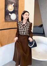 秋季时尚连衣裙，女装连衣裙，亿炫(5F)