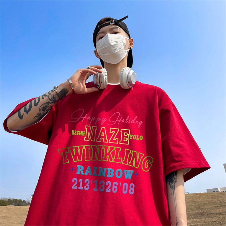 数据超好220克重磅美式潮牌短袖t恤T1218-P28直播有280克品质P38,男装T恤,电商A486