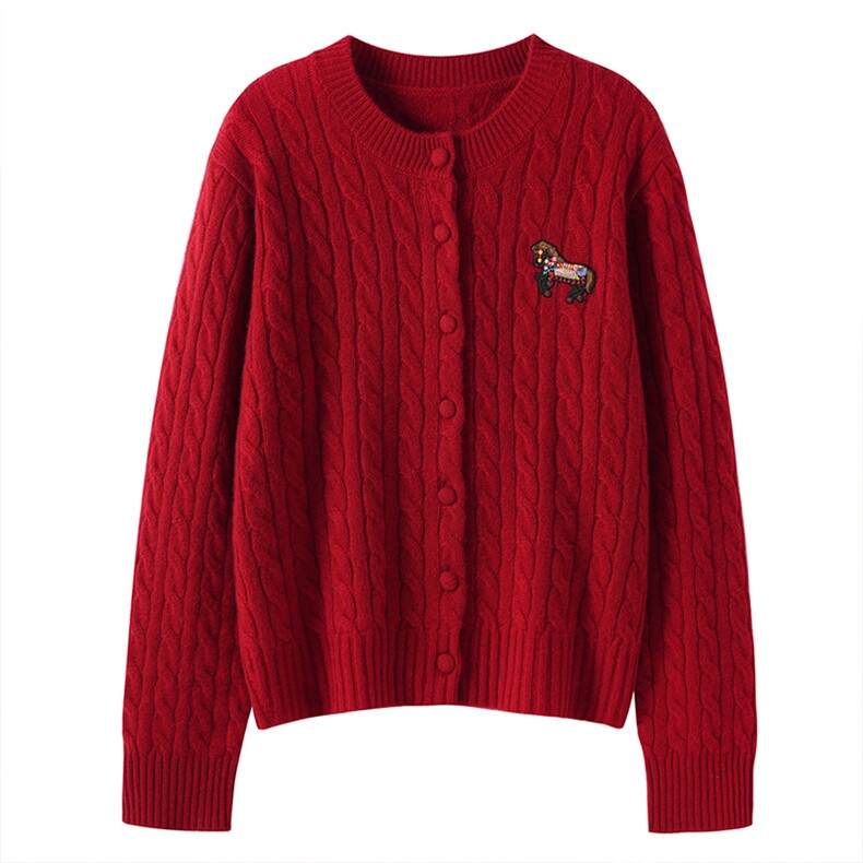 2026年秋季时尚百搭通勤简约休闲开衫，女装羊绒衫，名驰羊绒