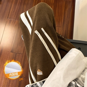 星座212A-K200常规P50 加绒P60  撞色高品质欧棉绒束脚裤子图片