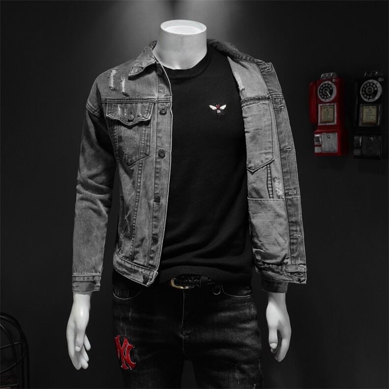 2021款牛仔夹克外套大码牛仔衣男QT6027-2589,男装夹克,电商D218