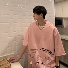 麂皮绒短袖t恤男大码半袖男JD82129-P25，男装T恤，电商A040