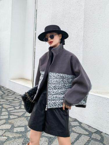 现货冬季新款拼接外套，女装，储辰