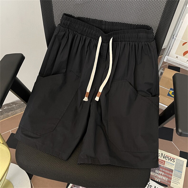 日系短裤男士夏季薄款大口袋潮牌宽松休闲五分工装中裤DK9046-P30,男装牛仔裤,星座308B-2