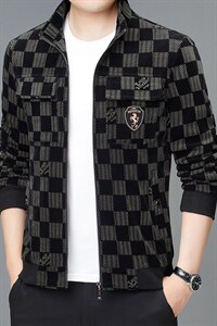 男士商务秋冬装休闲夹克衫中年立领新款外套上衣男ASD9925-P230图片