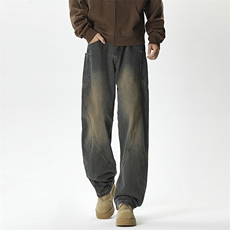 现货~~美式高街小众休闲牛仔裤男BK525-P65，男装牛仔裤，星座515