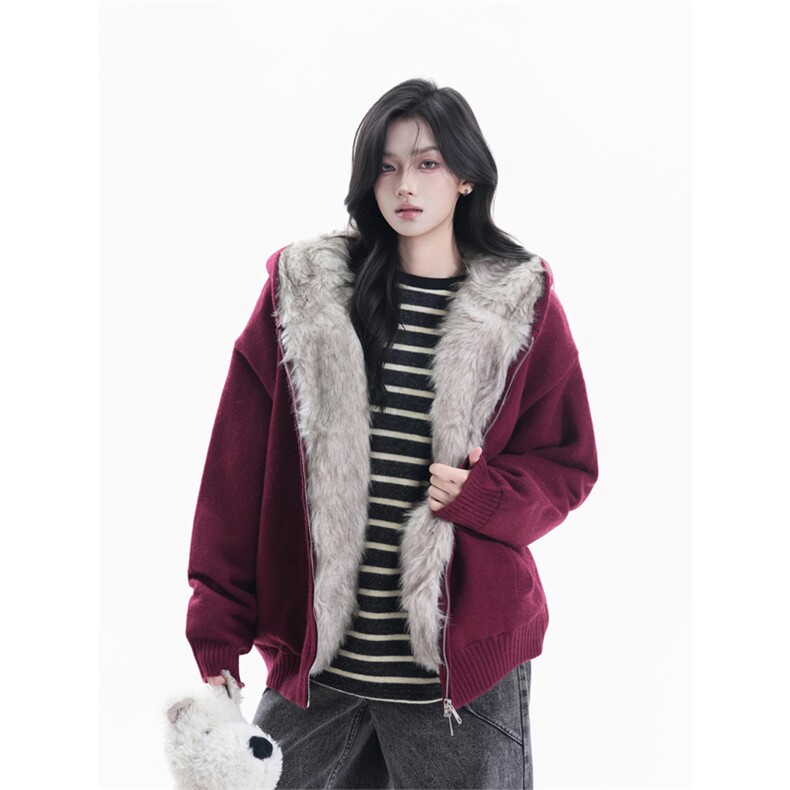 网图有货座山雕外套翻毛领棉服保暖针织开衫棉衣男女A1100-P128,男装棉衣,星座1505