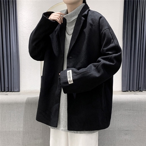 2025秋装新款时尚毛呢男士西服 呢料小西装外套 JK858-P85控108元图片