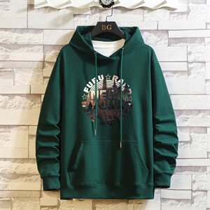 白砖墙 2021春秋装卫衣套头连帽宽松M-5XL QT5070-WY5007图片
