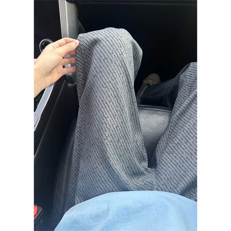 YK86043-P28聚酯纤维条纹裤子男春夏垂坠感痞帅直筒休闲裤,男装休闲裤,电商A086-1