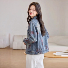 现货2026年春季休闲风牛仔短外套，女装短外套，靓衣阁