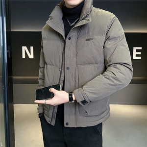 88578-L-4XL-P185标50绒店主风冬季特殊面料立领男士休闲羽绒服图片