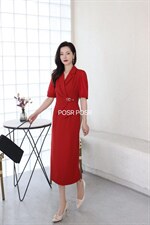 假两件连衣裙，女装连衣裙，珀莎