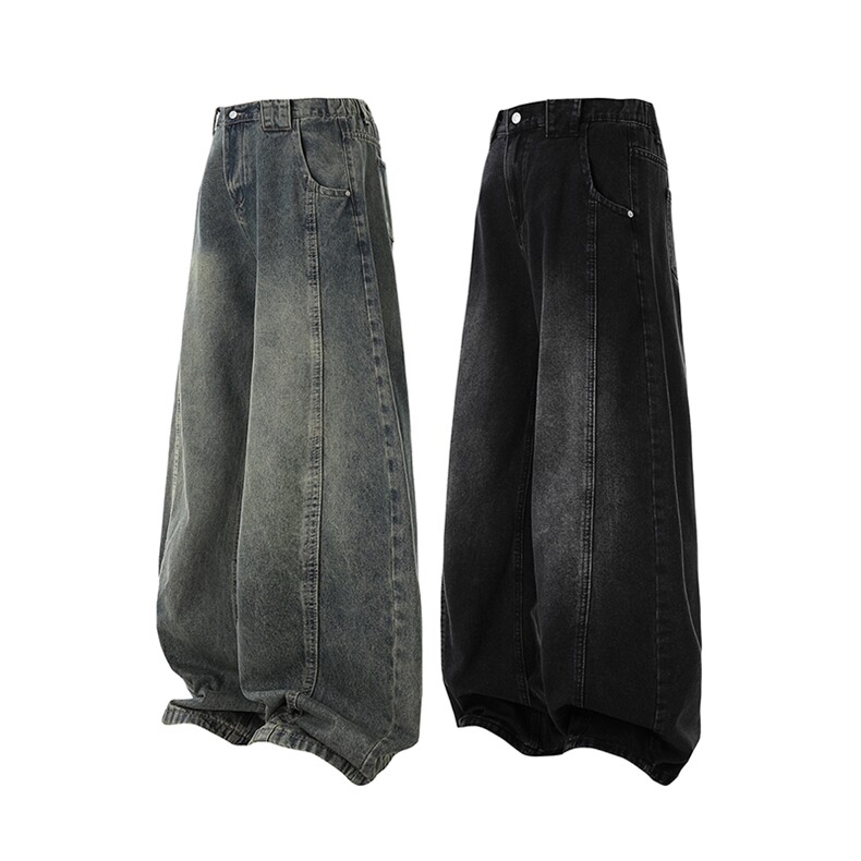 秋款弯刀牛仔裤复古水洗显瘦做旧潮流百搭休闲长裤子，男装牛仔裤，星座1504（原917）