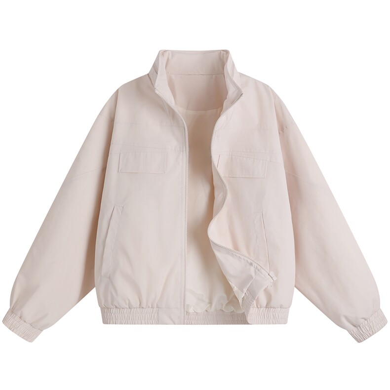 JK009平铺白底春季工装美式游骑兵夹克聚酯纤维(M-5XL)TP55，男装夹克，电商A088