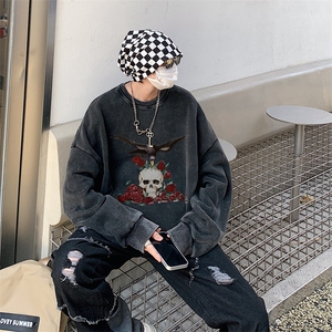 22新款秋复古美式水洗做旧宽松男女中性卫衣301B-JB7901-P58图片