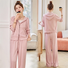 2025年春装新款休闲时尚气质潮流运动套装三件套，女装运动套装，初闻兮