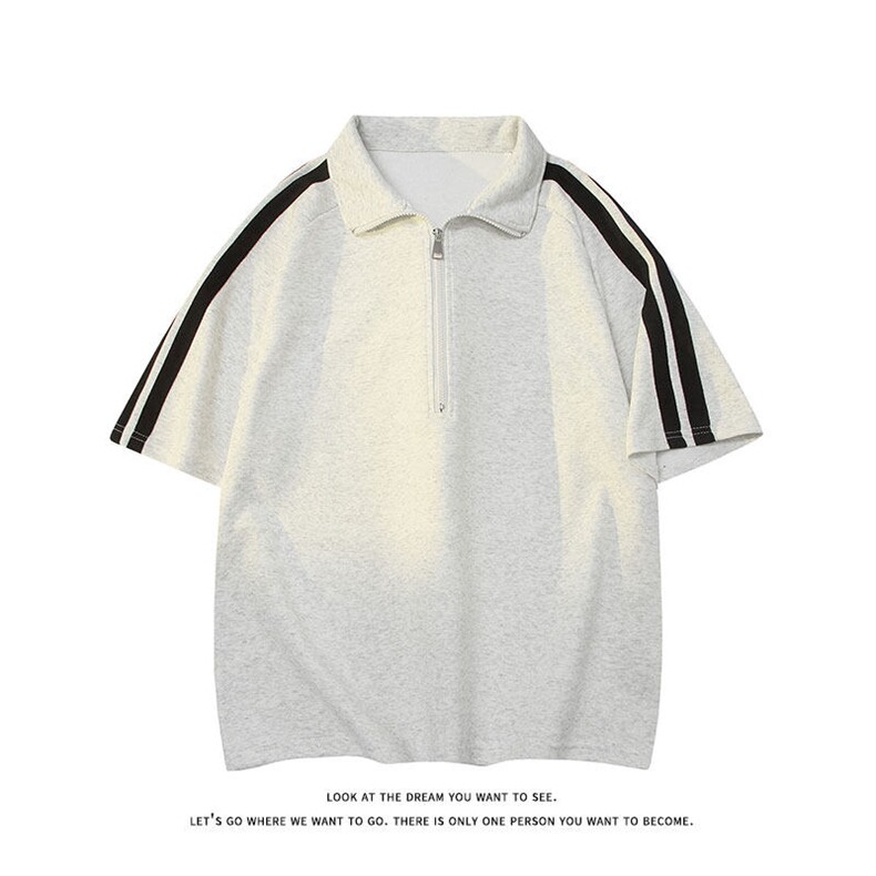 夏季半拉链polo衫套装T3637上衣特P31控59/DK8609裤子特P26控49,男装Polo衫,电商A007