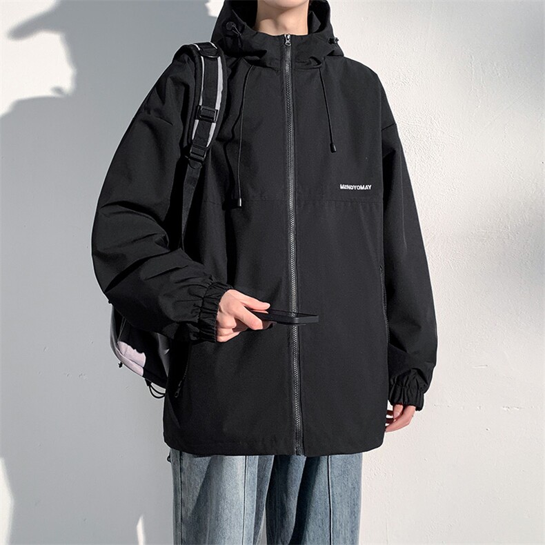 新款秋季夹克男工装青少年户外宽松大码外套情侣冲锋衣JK0727-P53,男装夹克,星座308B-2