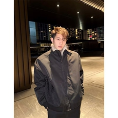 美式复古座山雕毛领棉服男冬季cleanfit宽松加厚情侣立领棉衣外套，男装棉衣，星座506A