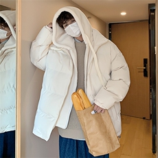 情侣棉衣羊羔绒连帽拼接假两件棉服外套宽松百搭A338-1M29P105，男装棉衣，电商D325
