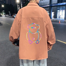 春季长袖衬衫男宽松港风衬衣男外套男CSCS276-P40，男装衬衫，电商B371