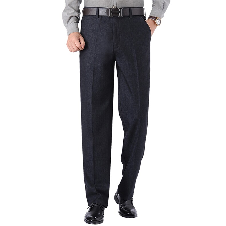 DC6352H钱塘2020-3秋季新款商务西裤休闲直筒长裤加绒加厚P45，男装西裤，钱塘207-3