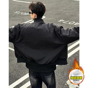 棉衣5W件现货冬季美拉德立领飞行夹克廓形高街棒球服加棉加厚外套图片