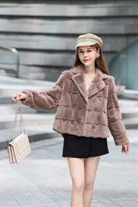 丹麦貂皮草，爆爆爆,女装皮草,蕊妮