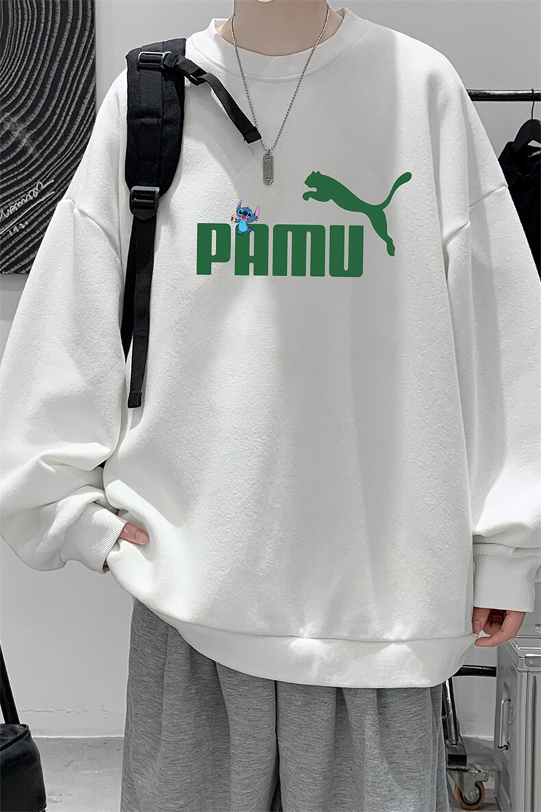 圆领卫衣男大码加厚加绒长袖t恤男S6227-P28加绒款-P33,男装卫衣,电商A040