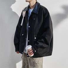 JK8863-P80L-9XL2025秋冬新款翻领夹克外套控138，男装夹克，星座109