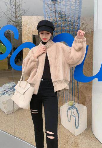 现货皮毛一体欧貂，女装，有声有色