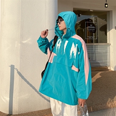 秋款港风印花男士休闲夹克套头连帽上衣外套潮A071-Y295-P80，男装夹克，电商A071