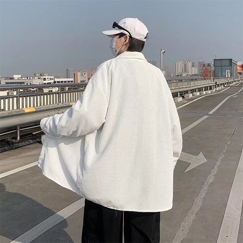 长袖衬衫春款男港风潮流C56P36,男装衬衫,星座1116-2